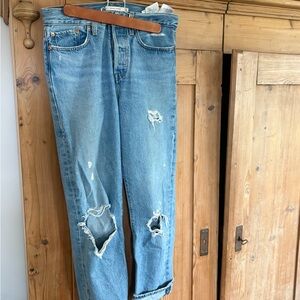 Levi's Wedgie Straight Distressed Women Jeans